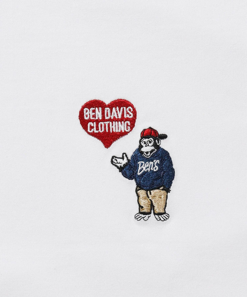 BEN DAVIS（ベンデイビス）】HEART GORILLA L/S TEE / クルーネック
