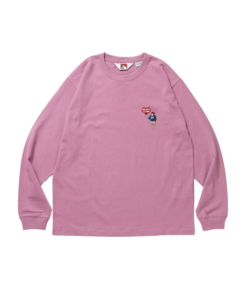 BEN DAVIS（ベンデイビス）】HEART GORILLA L/S TEE / クルーネック