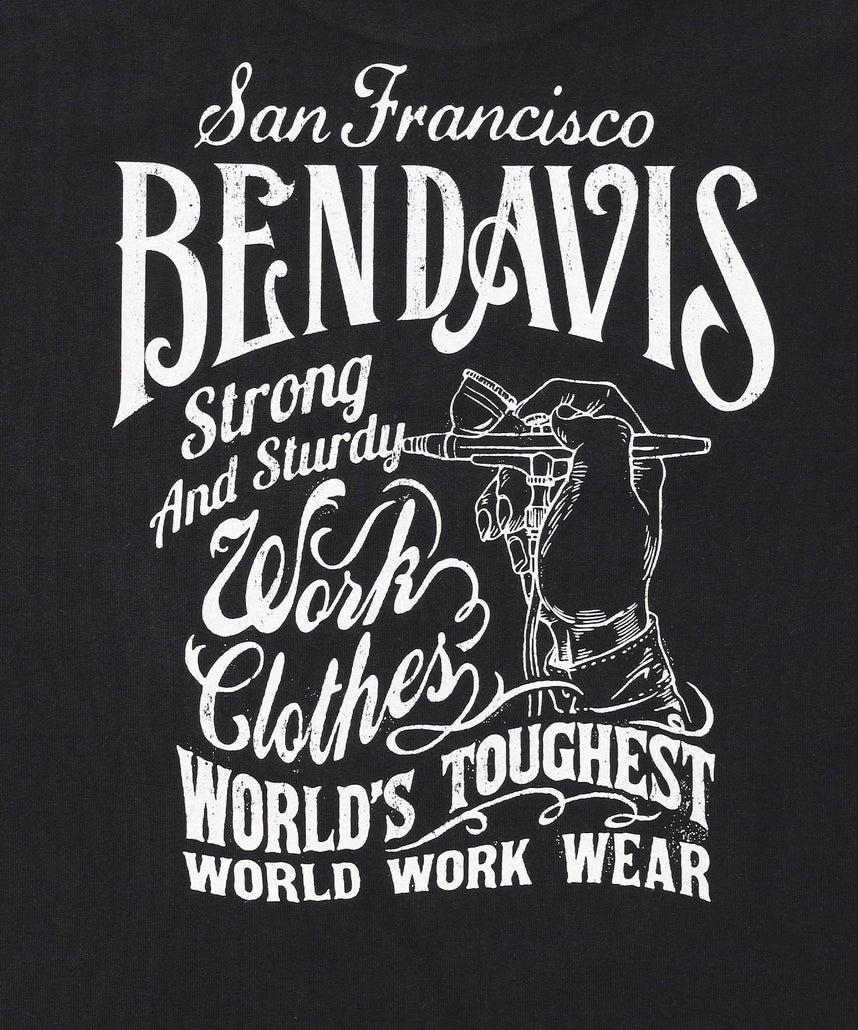 BEN DAVIS（ベンデイビス）】PAINTER'S SIGN L/S TEE / ロンT クルー