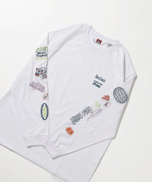BEN DAVIS（ベンデイビス）】SLEEVE EMB WIDE L/S TEE / ロンT クルー