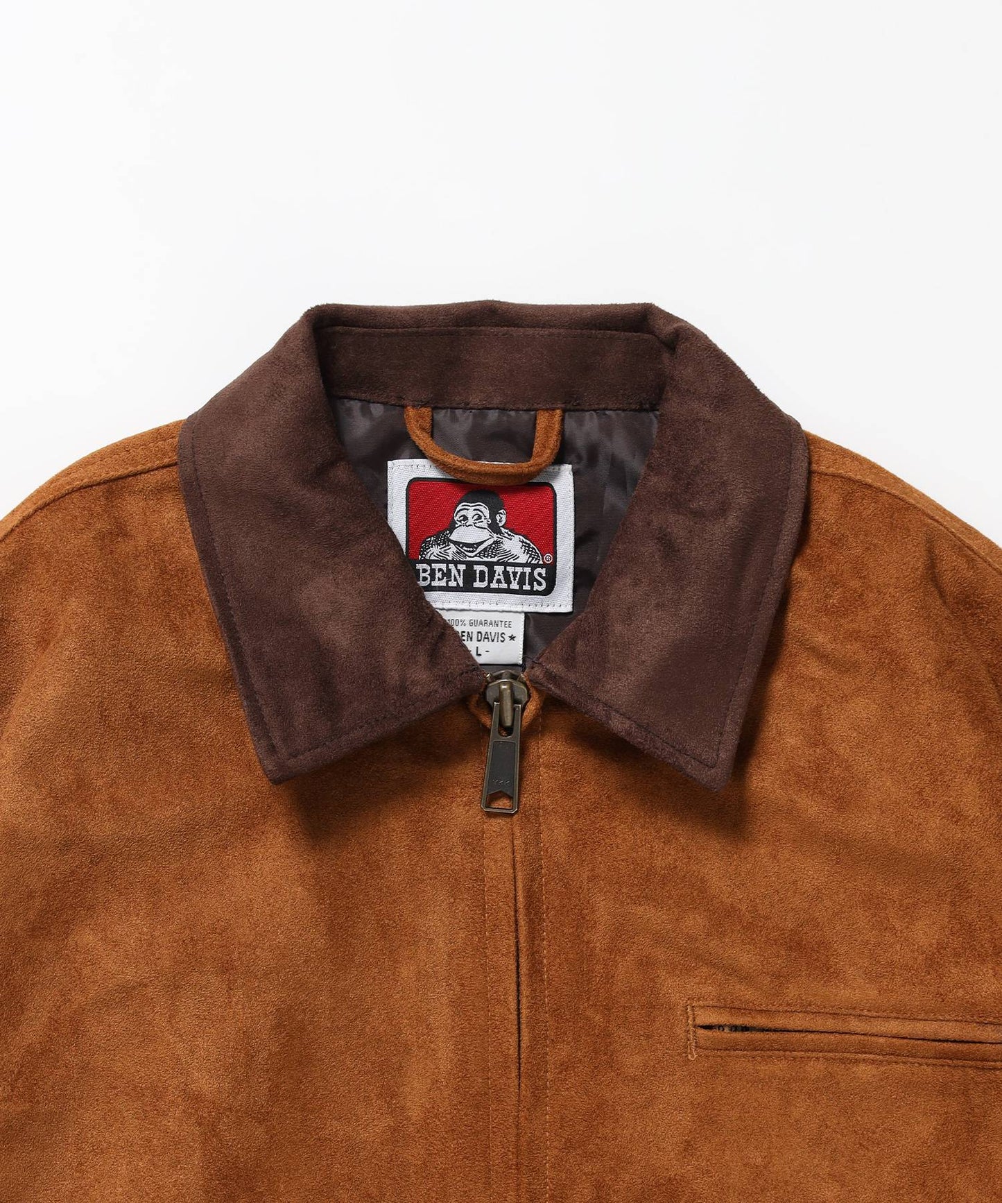 FAUX SUEDE WORK JACKET / ワーク ジャケット ジップ スウェード ポケット ベージュ系その他3