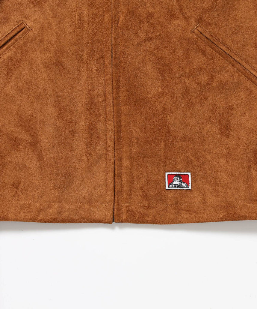 FAUX SUEDE WORK JACKET / ワーク ジャケット ジップ スウェード ポケット ベージュ系その他3