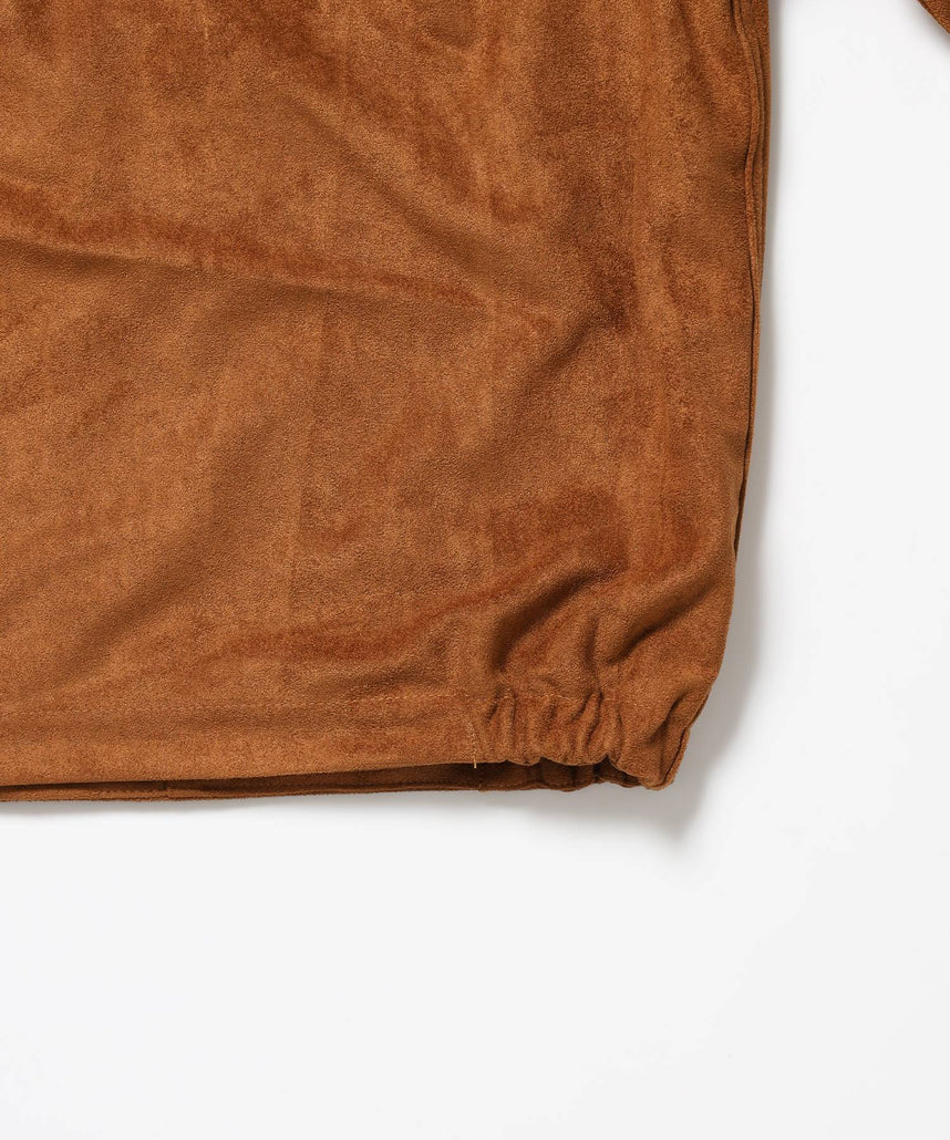 FAUX SUEDE WORK JACKET / ワーク ジャケット ジップ スウェード ポケット ベージュ系その他3