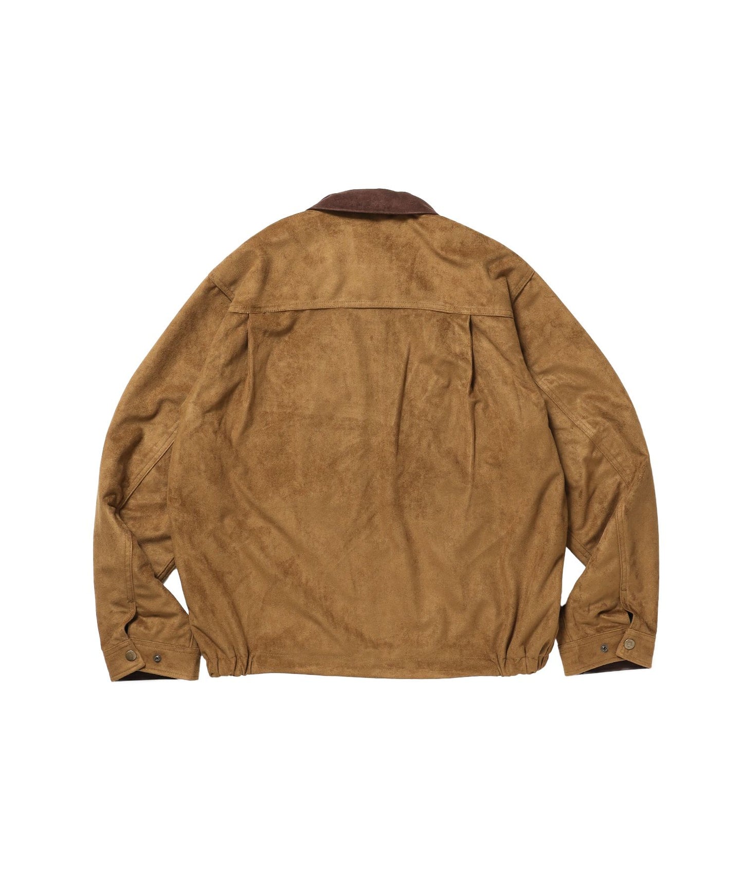 FAUX SUEDE WORK JACKET / ワーク ジャケット ジップ スウェード ポケット ベージュ