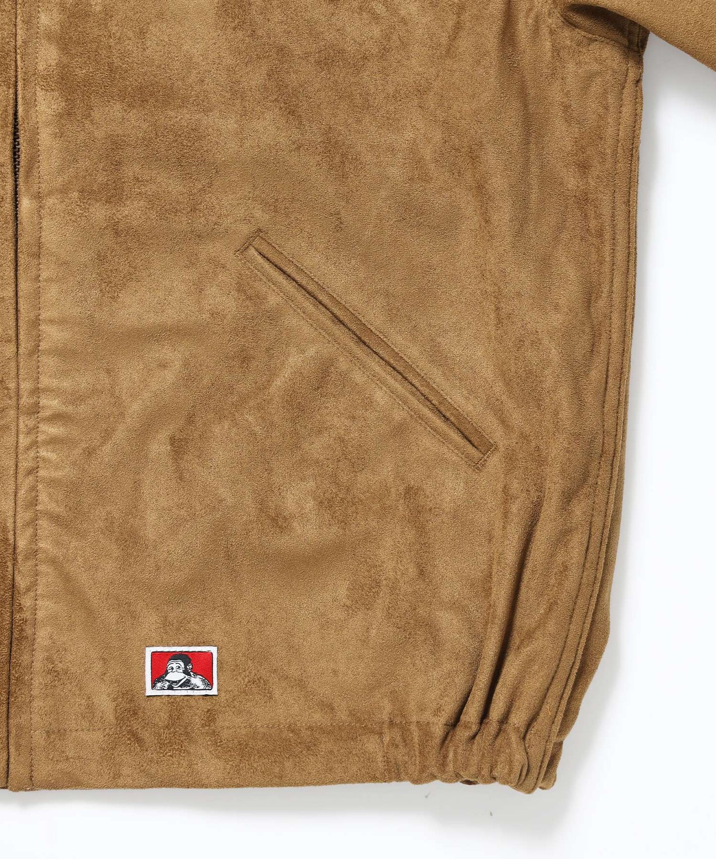 FAUX SUEDE WORK JACKET / ワーク ジャケット ジップ スウェード ポケット ベージュ