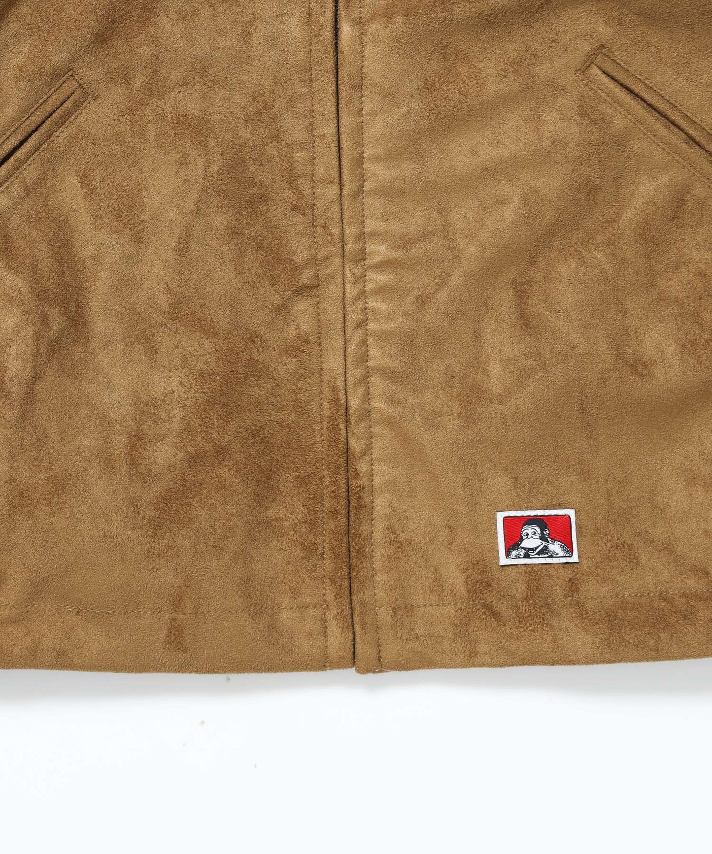 FAUX SUEDE WORK JACKET / ワーク ジャケット ジップ スウェード ポケット ベージュ
