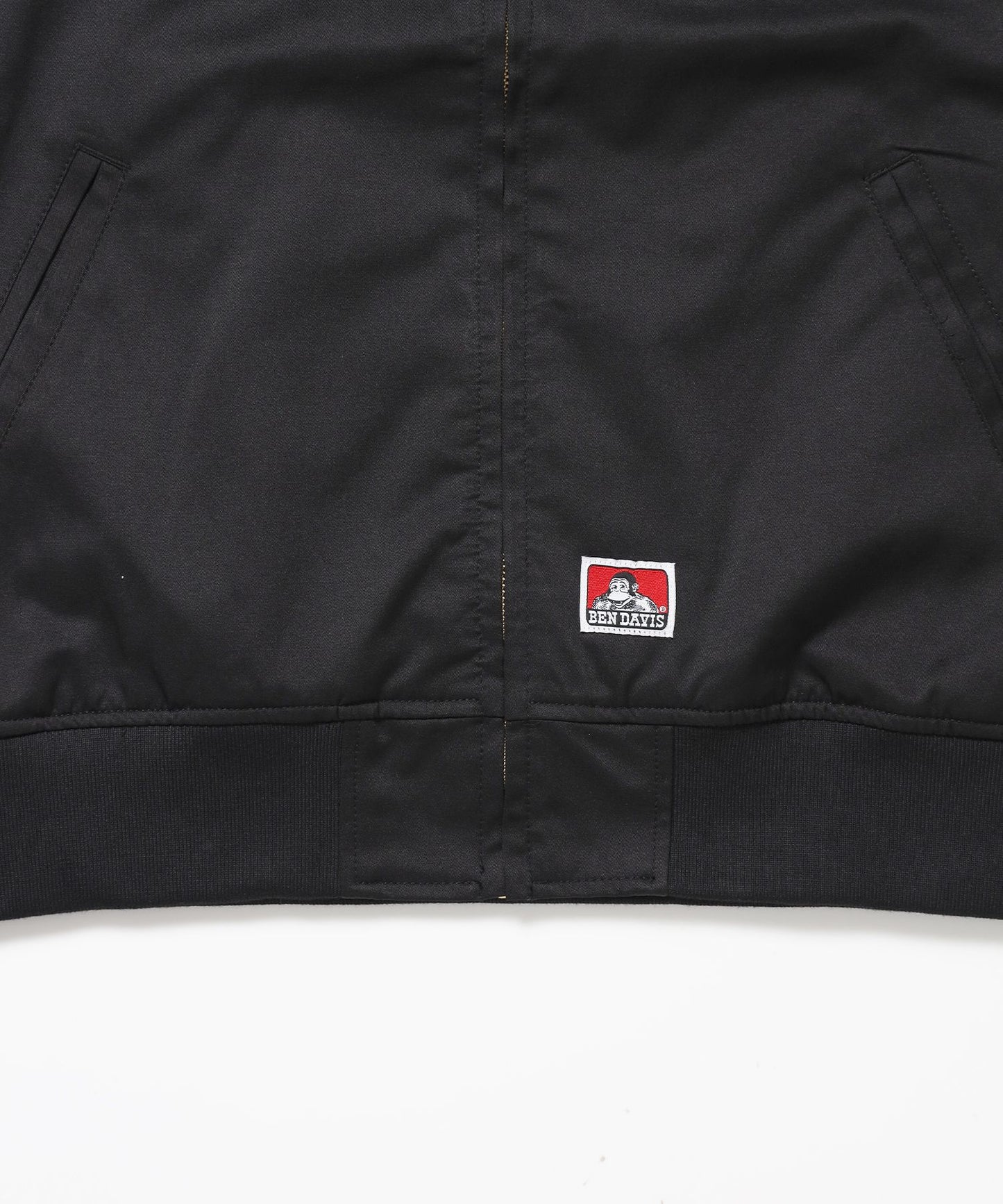 THEATER EMB BM JACKET / ワーク ジャケット ジップ 刺繍 ポケット ワンポイント ブラック