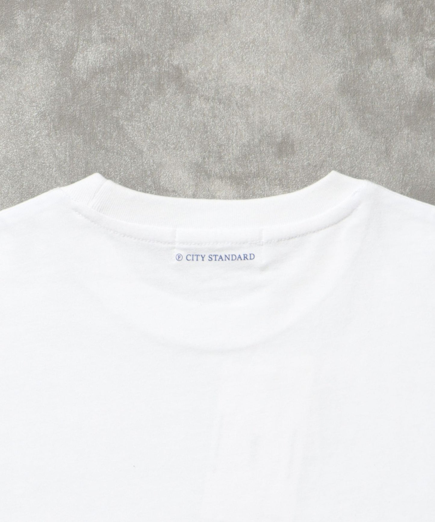 センタープリントロゴショート丈Tシャツ / Tシャツ クルーネック 半袖 プリント ホワイト