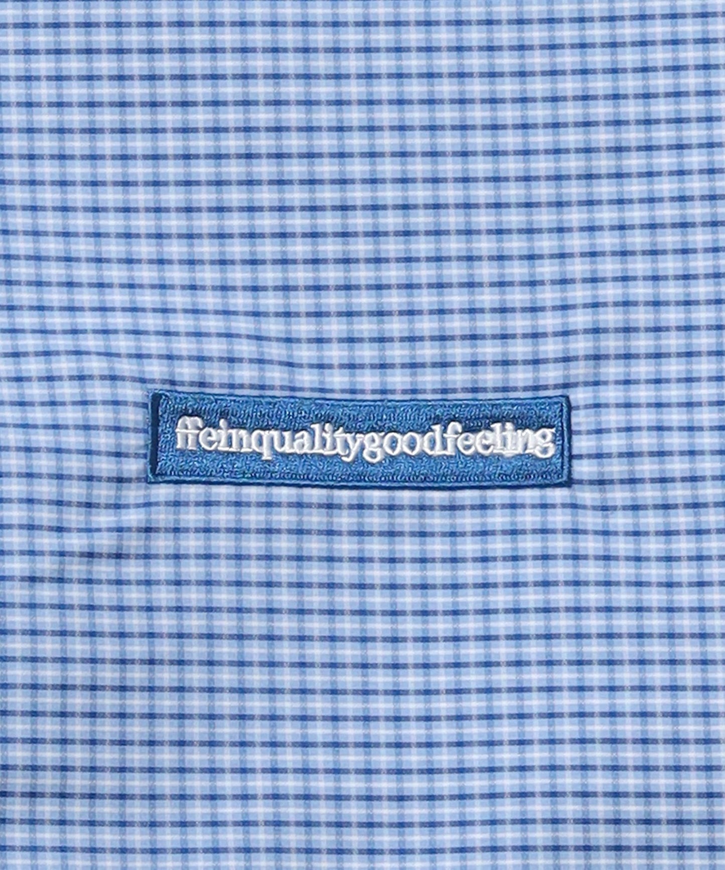 2WAYチェックトートバッグ / ユニセックス バック 2WAY 雑貨 刺繍 チェック ポケット ブルー