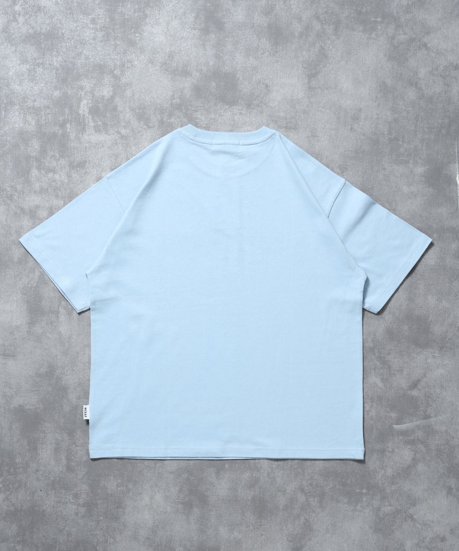FFEIN(フェイン)】立体チェックプリントロゴショート丈Tシャツ/ クルー