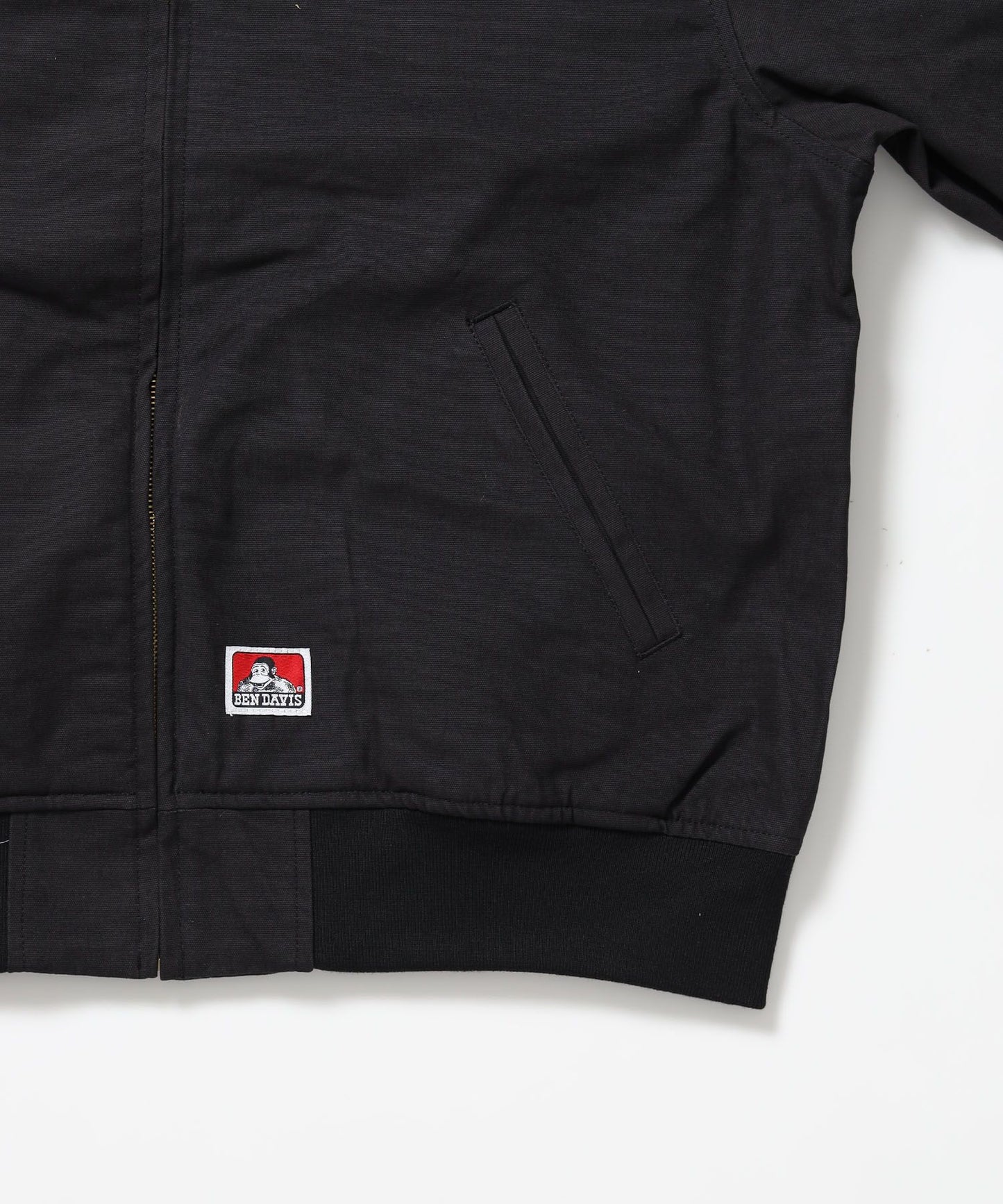 COTTON DUCK SOUVENIR JACKET / スーベニア 刺繍 フライトジャケット ユニセックス 裏地付き アウター ブラック