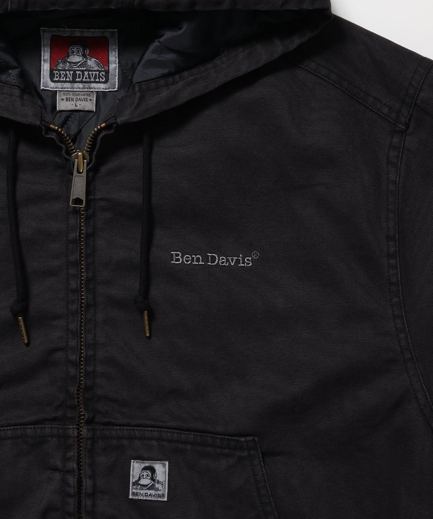 WORKERS PARKA / フーデッドワークジャケット ダブルジップ キルティング裏地 アウター ポケット ワーク ユニセックス