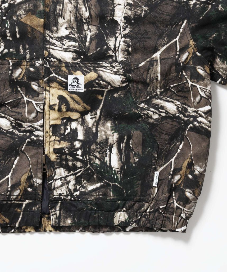 WORKERS PARKA / フーデッドワークジャケット ダブルジップ キルティング裏地 アウター ポケット ワーク ユニセックス