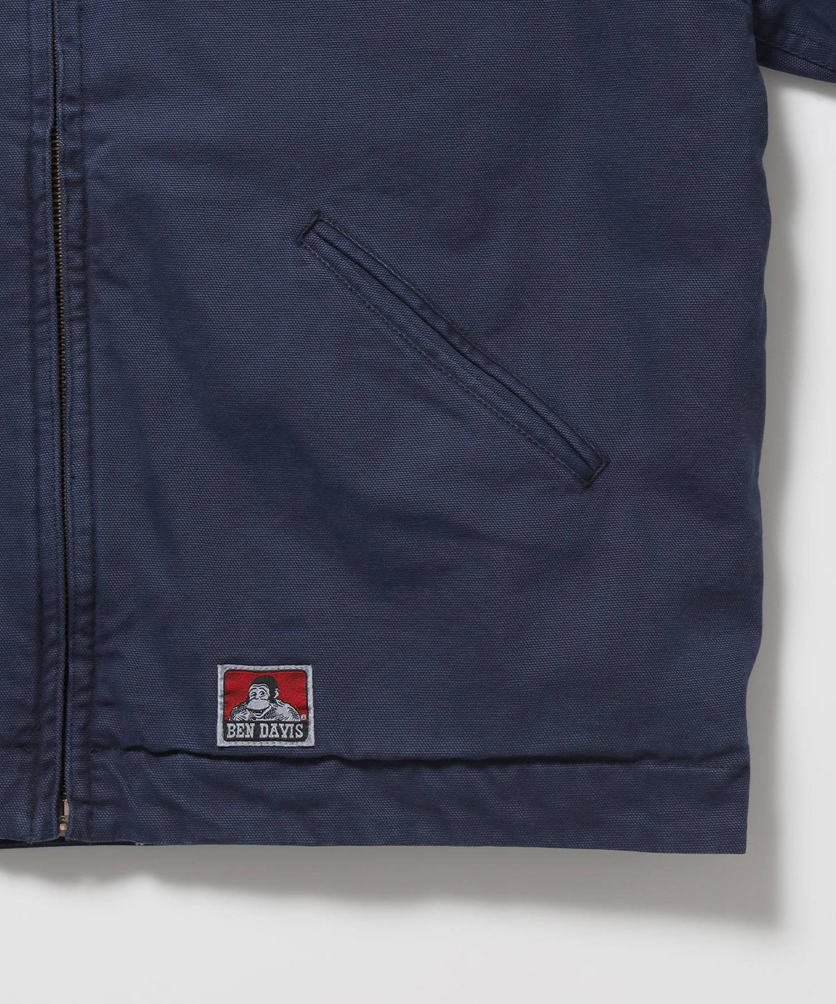 ZIP FRONT TRUCKER JACKET / トラッカージャケット コーデュロイ衿 ショート丈 中綿キルティング アウター ユニセックス