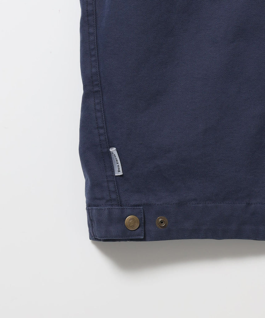ZIP FRONT TRUCKER JACKET / トラッカージャケット コーデュロイ衿 ショート丈 中綿キルティング アウター ユニセックス