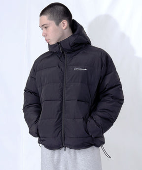 BD HOODED PUFFER JACKET / ダウンジャケット パッファー フード ユニセックス ブラック
