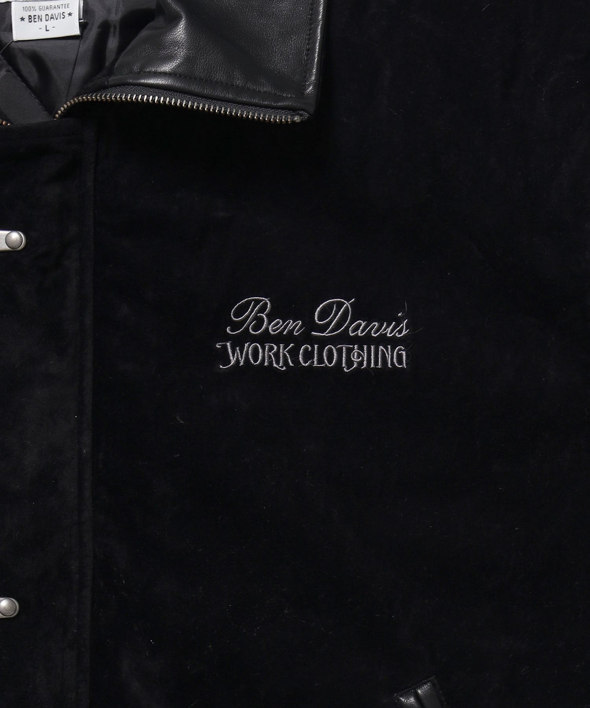 FAUX SUEDE RESCUE JACKET / レスキュージャケット フェイクスエード 中綿キルティング ハイネック ワッペン アウター ユニセックス ブラック