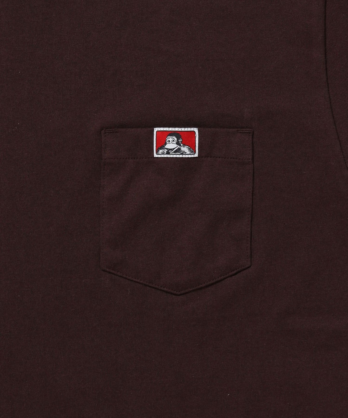 L/S POCKET TEE (REG) / ユニセックス ロングスリーブ ポケットT レギュラーフィット 長袖 ワンポイント ブラウン