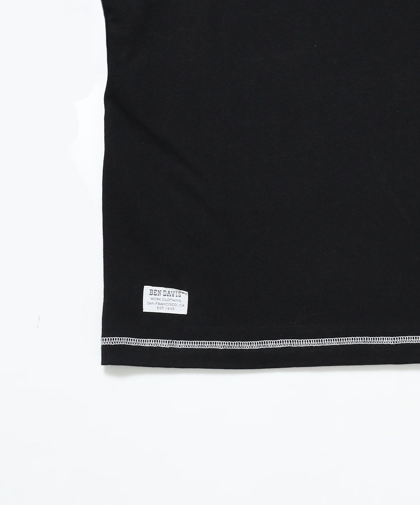 BEN'S HENLEY L/S TEE / ヘンリーネック ロング ユニセックス ラグラン 長袖 ブラック