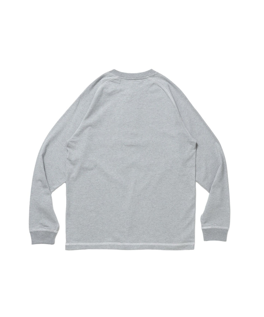 BEN'S HENLEY L/S TEE / ヘンリーネック ロング ユニセックス ラグラン 長袖 グレー