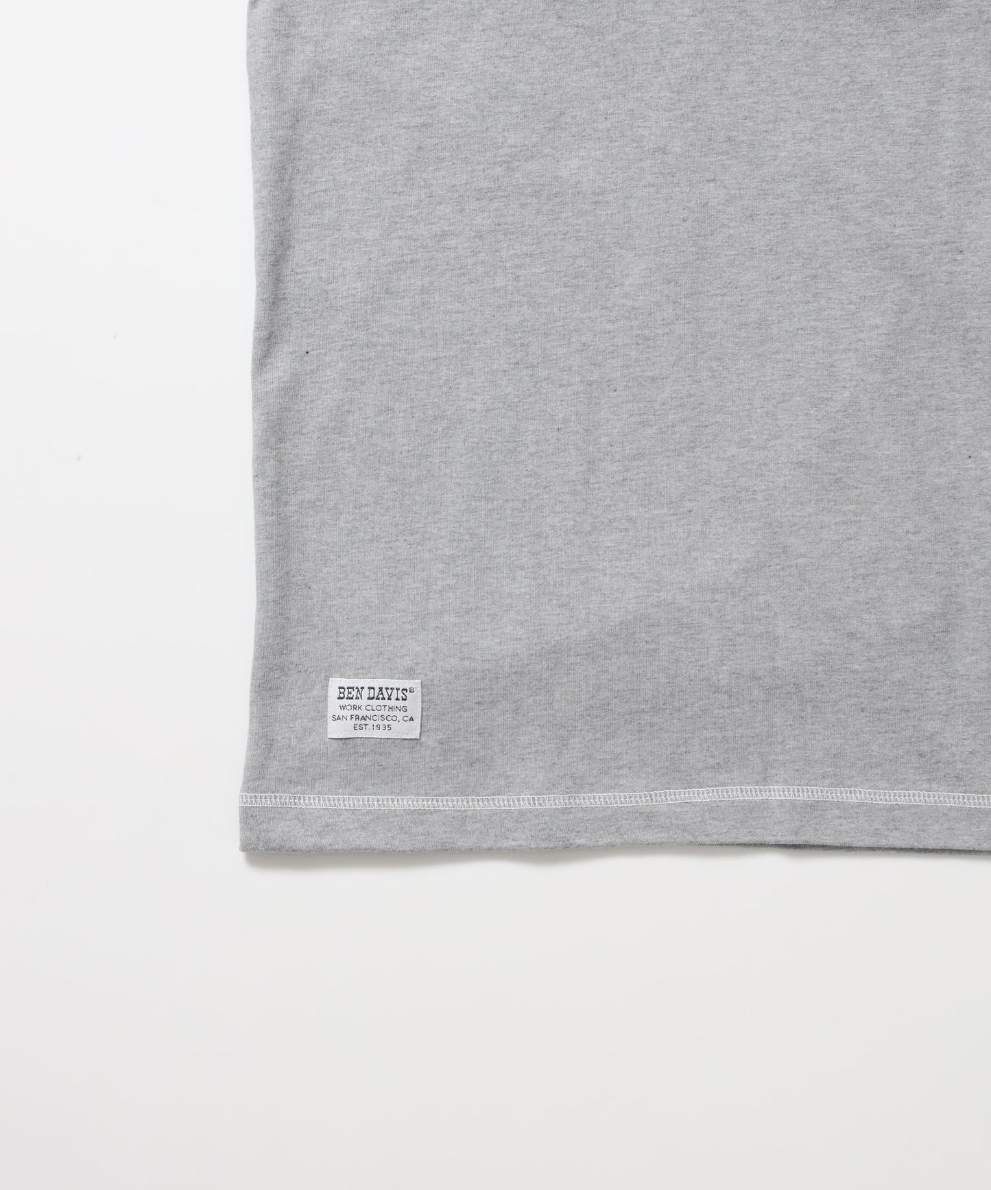 BEN'S HENLEY L/S TEE / ヘンリーネック ロング ユニセックス ラグラン 長袖 グレー