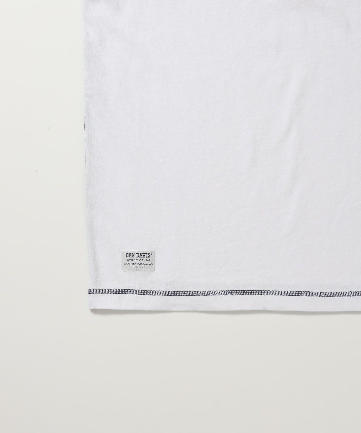 BEN'S HENLEY L/S TEE / ヘンリーネック ロング ユニセックス ラグラン 長袖 ホワイト
