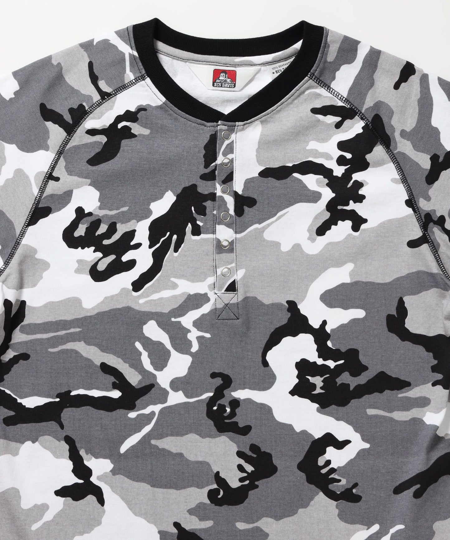 BEN'S HENLEY L/S TEE / ヘンリーネック ロング ユニセックス ラグラン 長袖 柄80