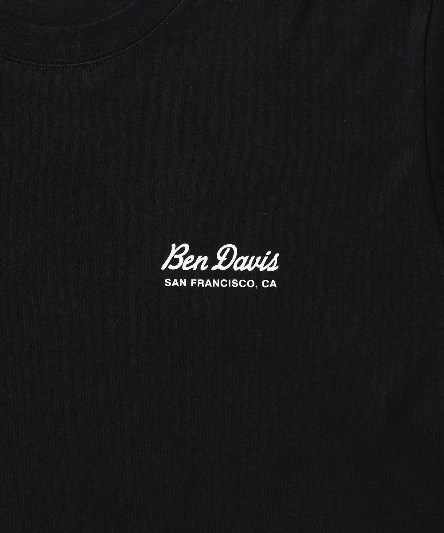 GRAPHIC L/S TEE (REG) / ロンT ユニセックス レギュラーフィット 長袖 ラバープリント ブラック