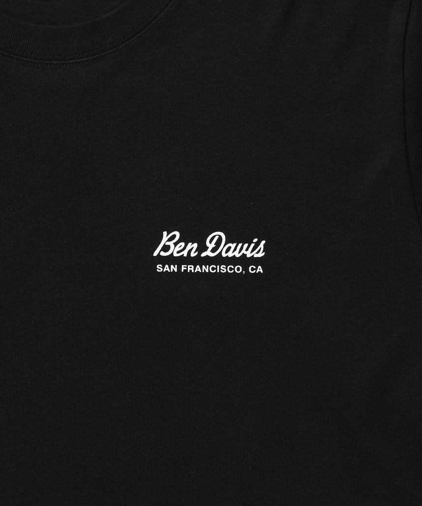 GRAPHIC L/S TEE (REG) / ロンT ユニセックス レギュラーフィット 長袖 ラバープリント ブラック