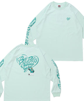 GRAPHIC WIDE L/S TEE / ワイドシルエット グラフィック ロンT 長袖 ユニセックス ミント