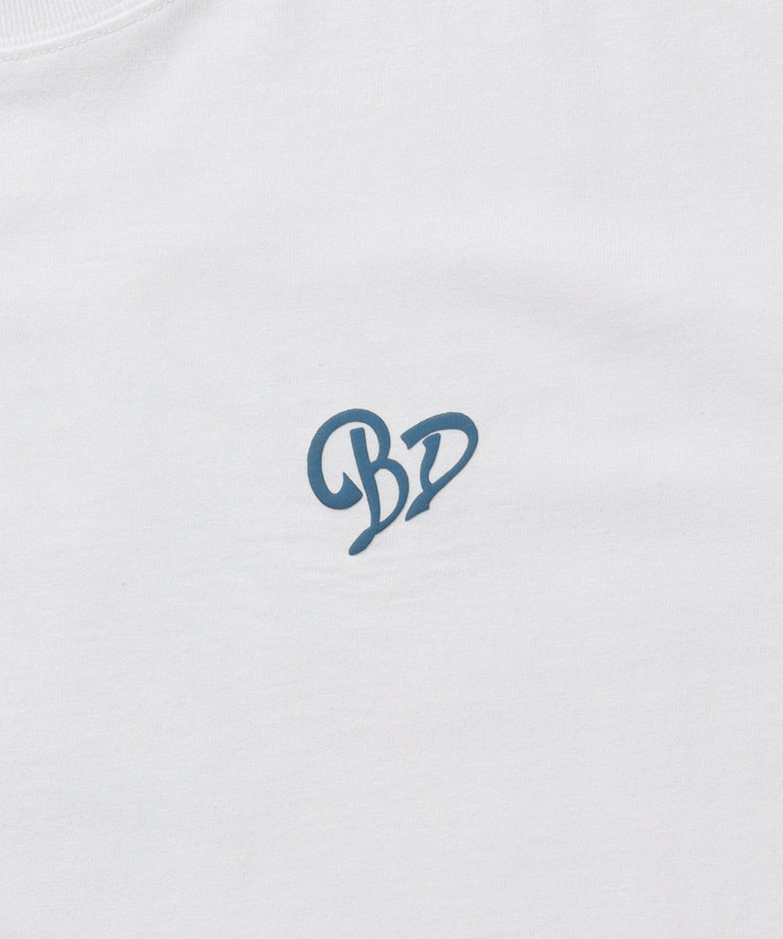 GRAPHIC WIDE L/S TEE / ワイドシルエット グラフィック ロンT 長袖 ユニセックス ホワイト