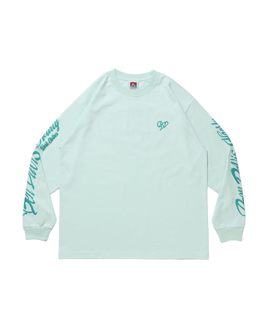 【BEN DAVIS（ベンデイビス）】GRAPHIC WIDE L/S TEE / ワイドシルエット グラフィック ロンT 長袖 ユニセックス ミント