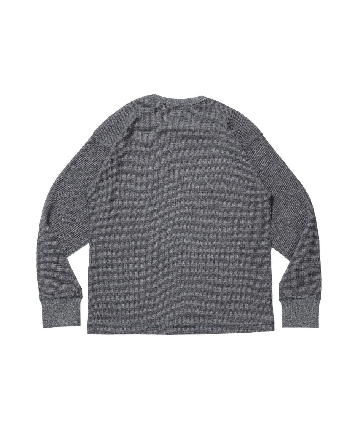 WAFFLE L/S CREW / ワッフル クルーネック 長袖 ロンT ユニセックス グレー