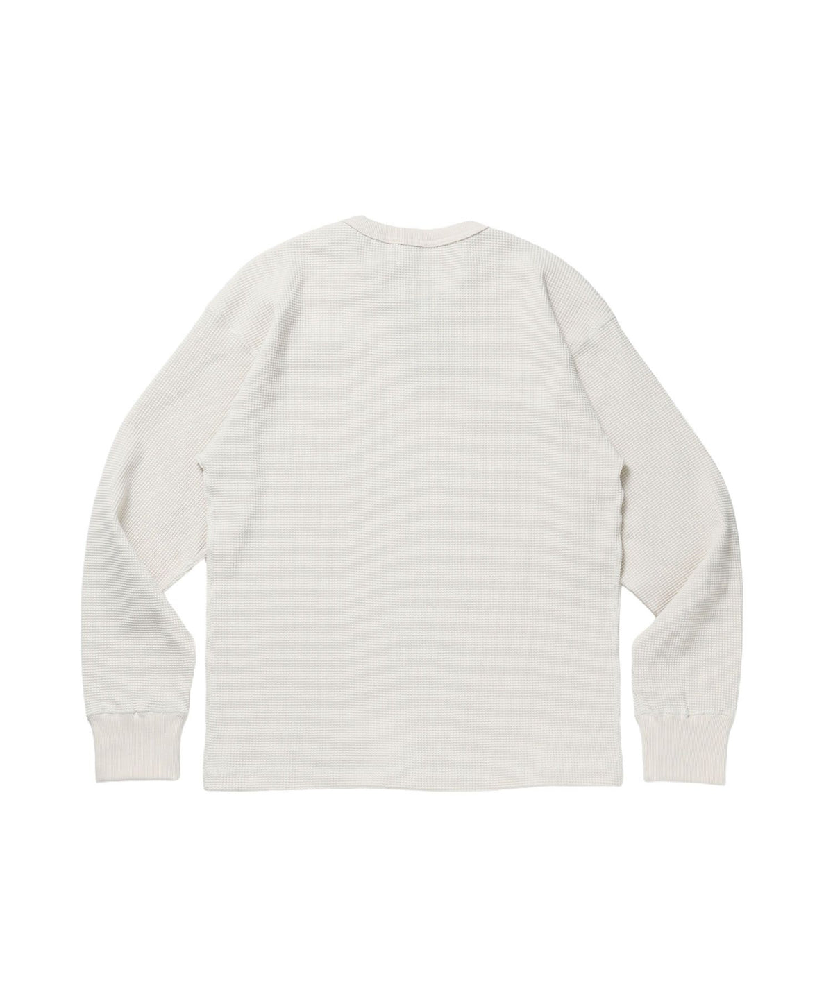 WAFFLE L/S CREW / ワッフル クルーネック 長袖 ロンT ユニセックス オフホワイト