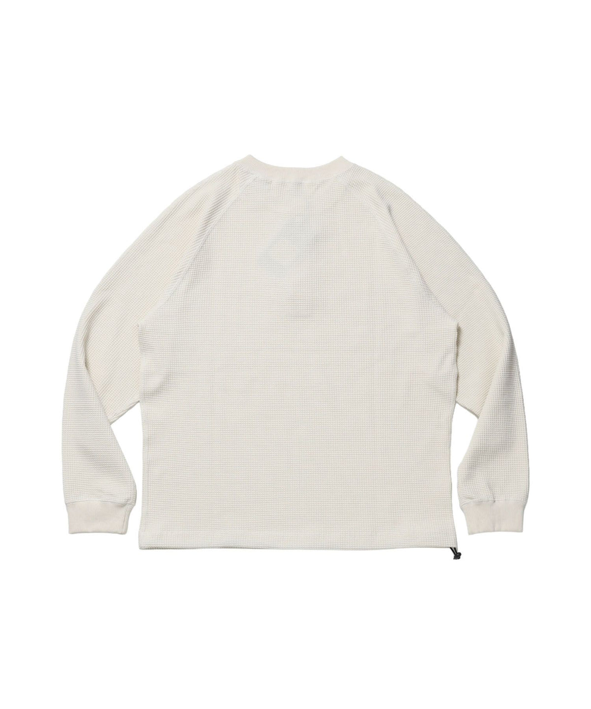 BIG WAFFLE HENLEY WIDE P/O / ワッフル ヘンリー ネック ワイドシルエット ロンT ユニセックス 長袖 オフホワイト