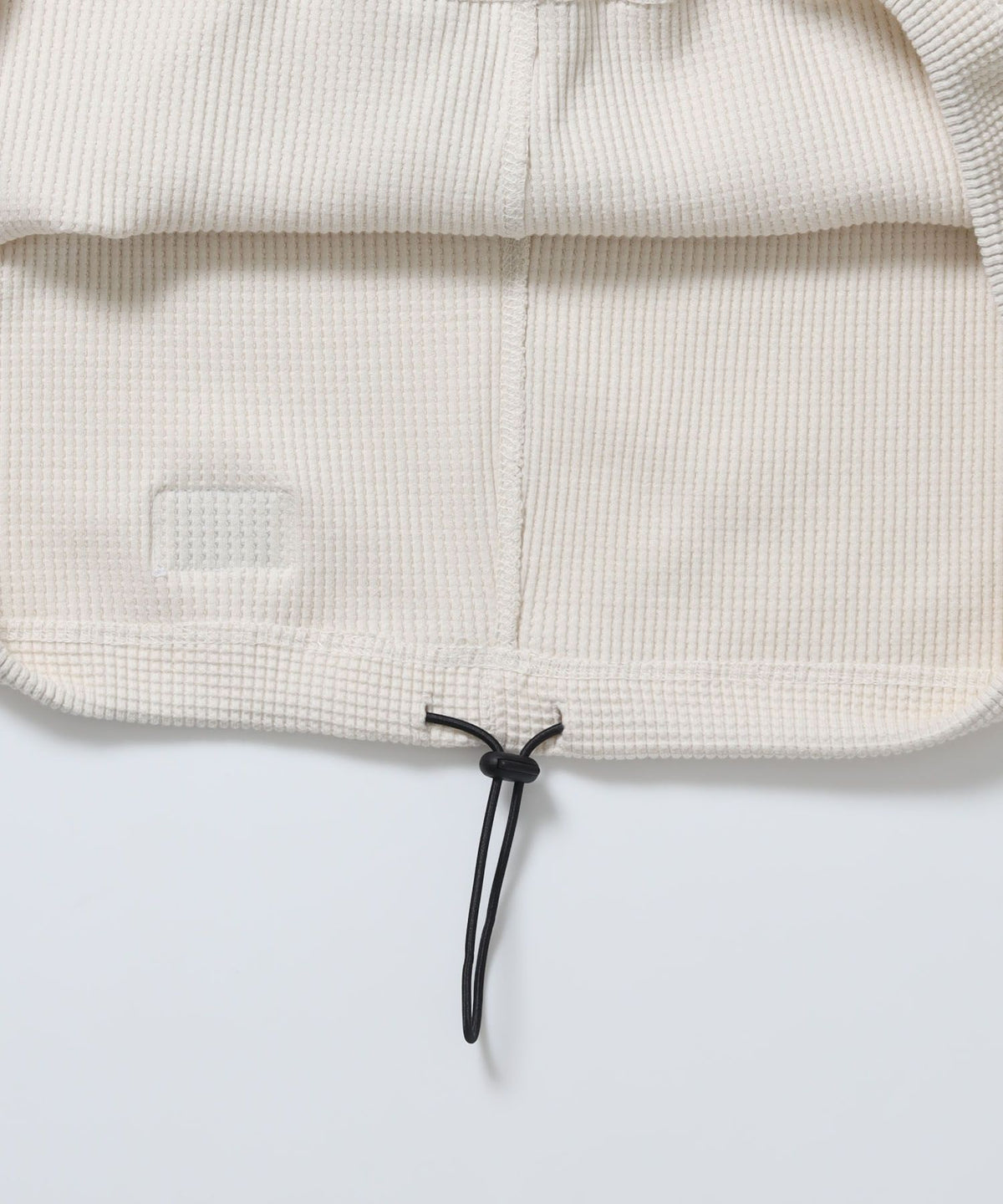 BIG WAFFLE HENLEY WIDE P/O / ワッフル ヘンリー ネック ワイドシルエット ロンT ユニセックス 長袖 オフホワイト