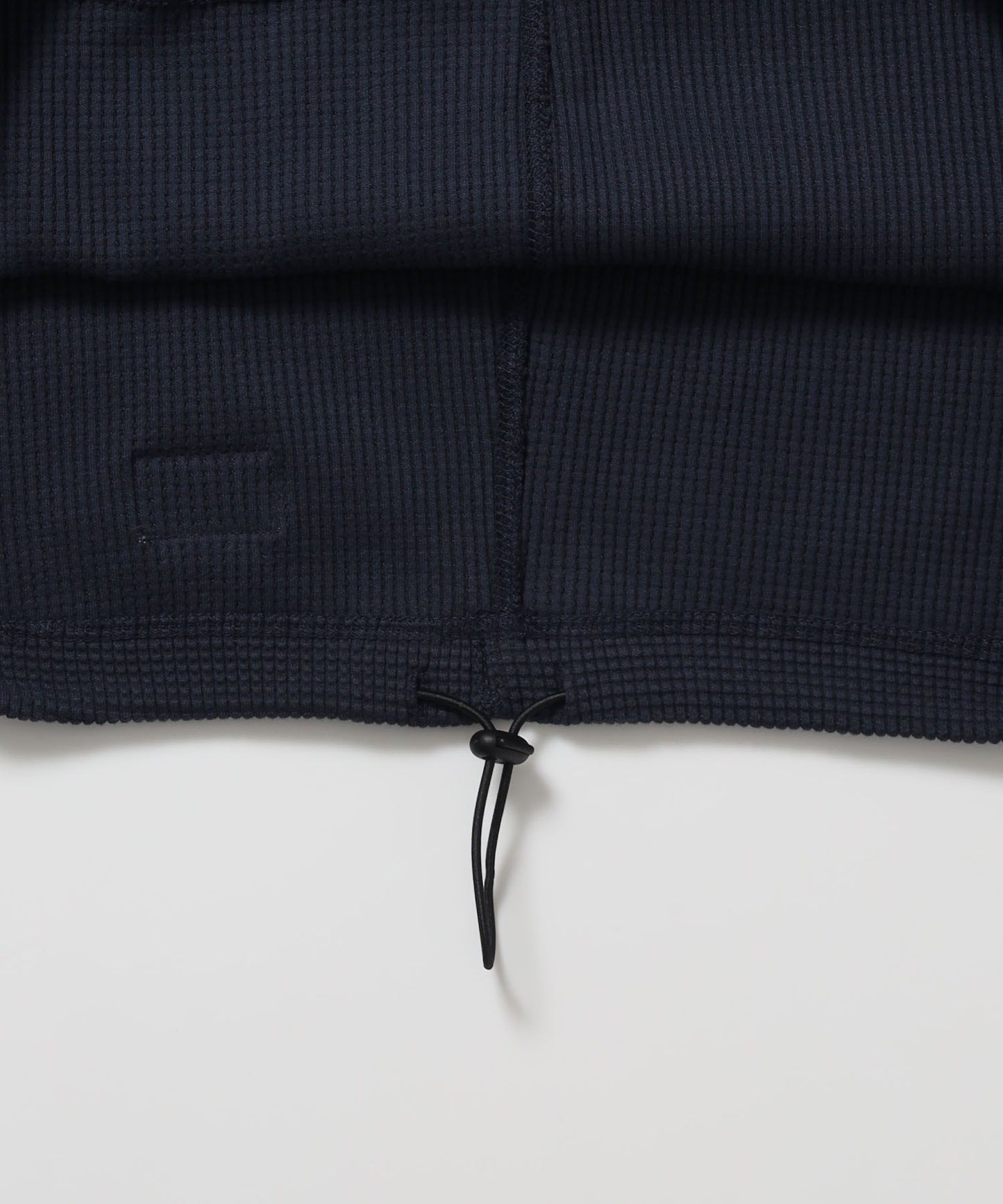 BIG WAFFLE HENLEY WIDE P/O / ワッフル ヘンリー ネック ワイドシルエット ロンT ユニセックス 長袖 ネイビー