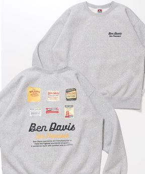 Graphic Sweatshirt / スウェット クルーネック グラフィック 裏起毛 ユニセックス グレー