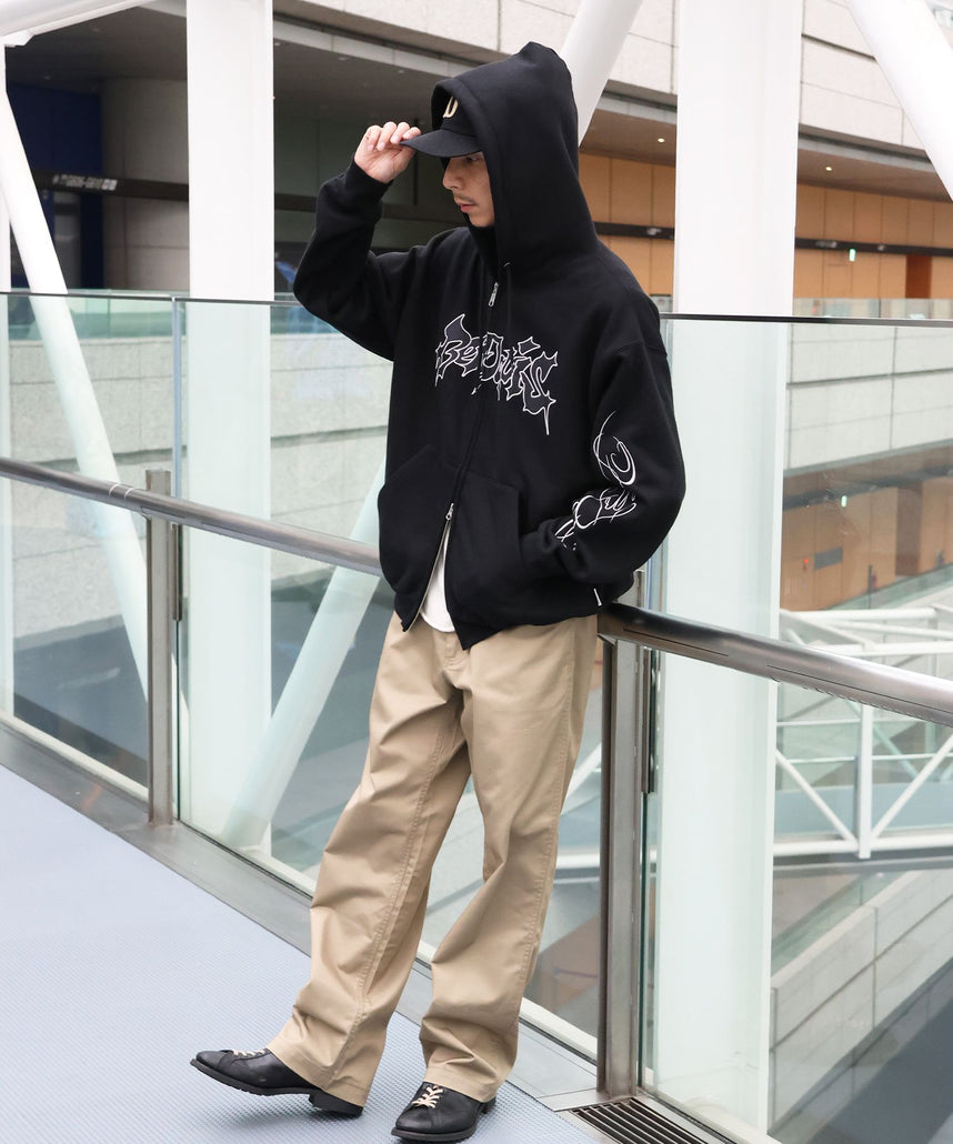 BEN DAVIS（ベンデイビス）】SPIKY LOGO ZIP HOODIE / ジップフーディ