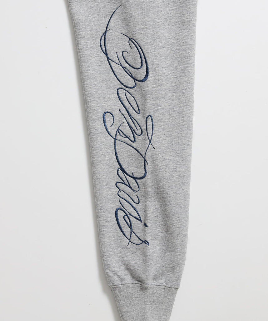 SPIKY LOGO ZIP HOODIE / ジップフーディ ツイルワッペン 刺繍 フロントロゴ 裏起毛 ストリート カジュアル ユニセックス