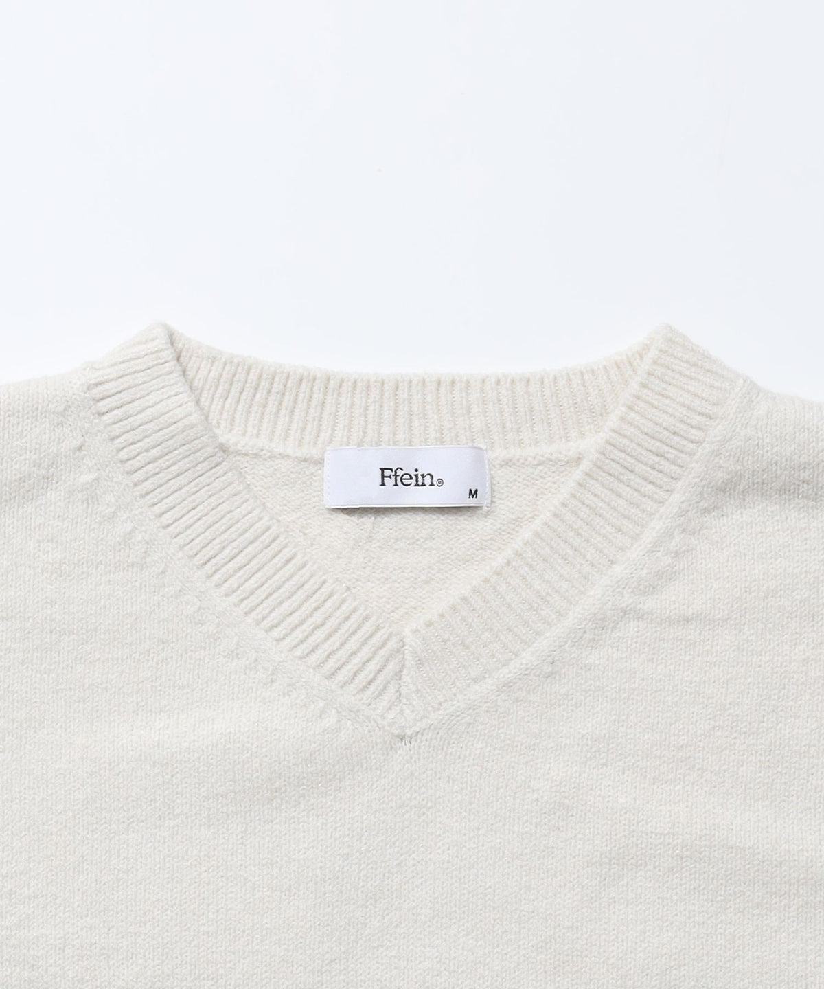 ウール混Vネックニット / ウール混 刺繍 ニット Vネック ユニセックス