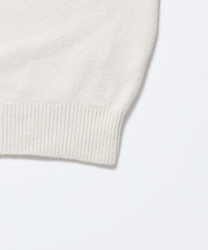 ウール混Vネックニット / ウール混 刺繍 ニット Vネック ユニセックス