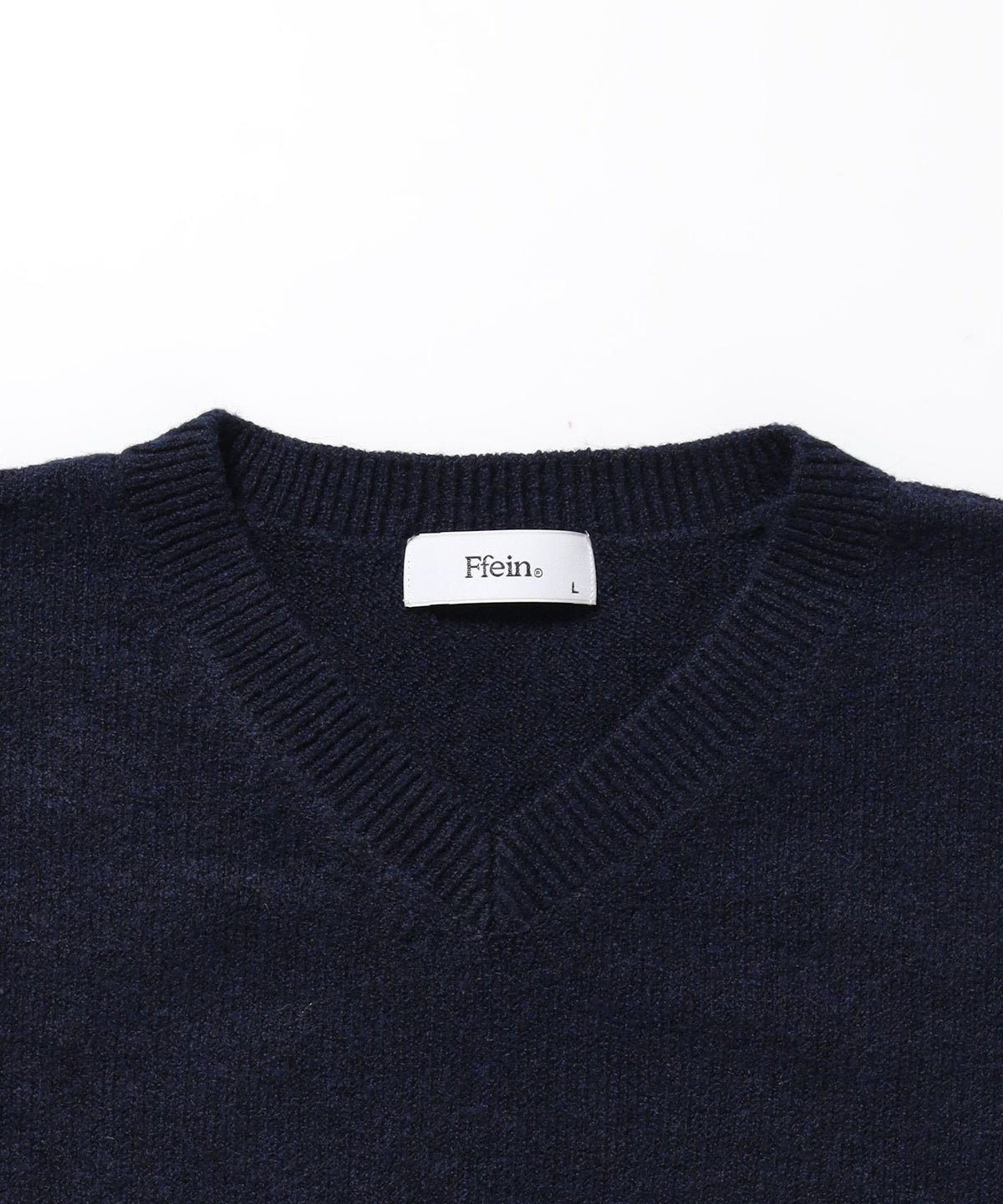 ウール混Vネックニット / ウール混 刺繍 ニット Vネック ユニセックス