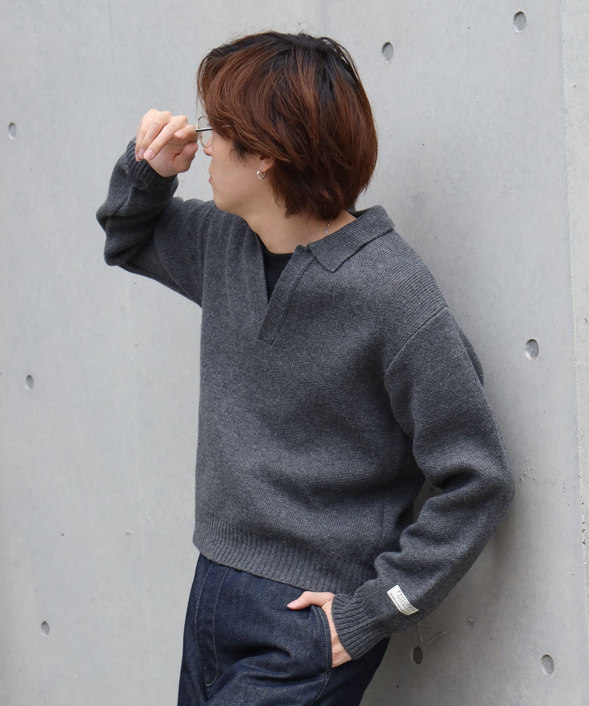 モデル：H178 Size:L：M.グレー