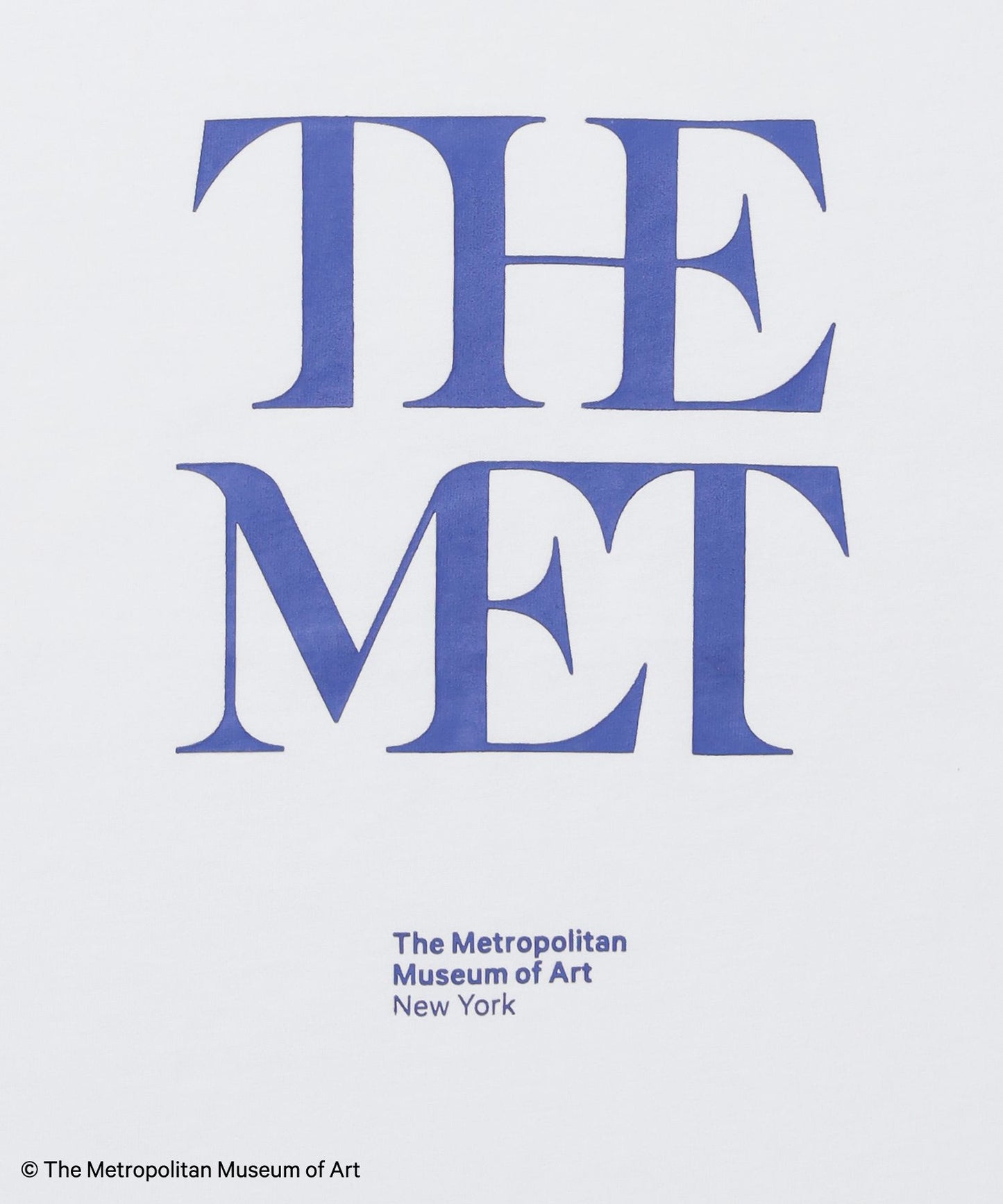 The MetデカロゴTシャツ / メトロポリタン美術館 半袖 クルーネック プリント ワンポイント ホワイト