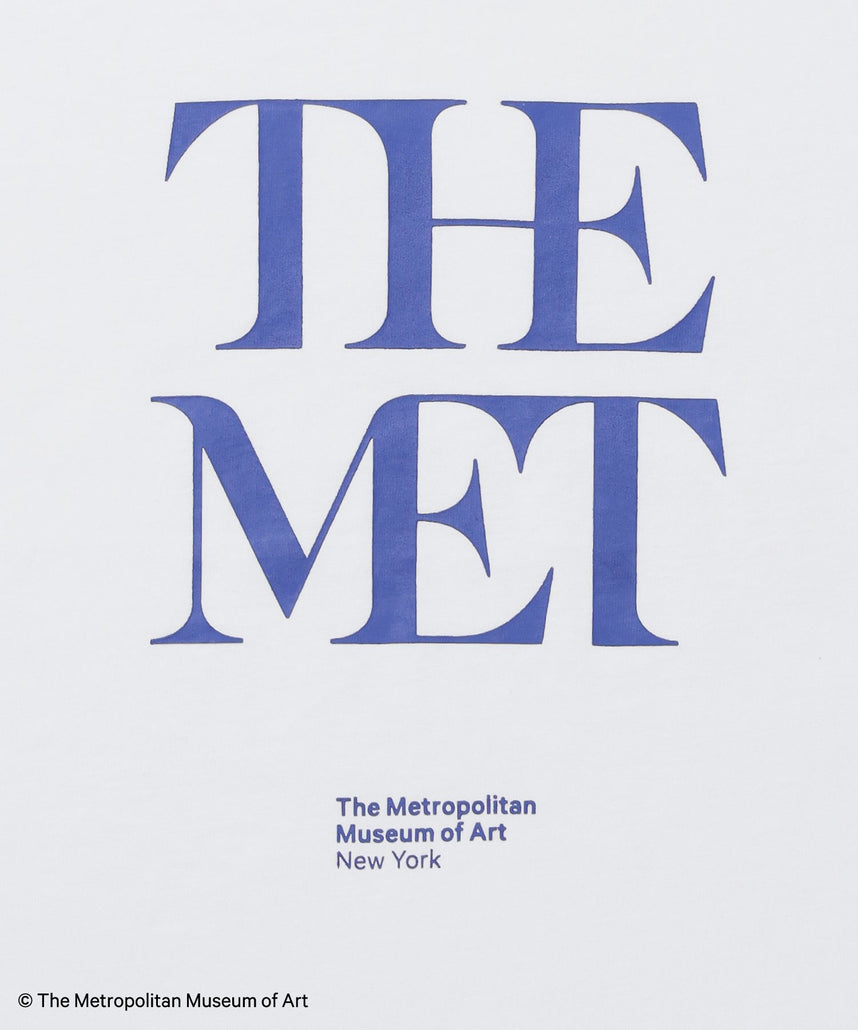 The MetデカロゴTシャツ / メトロポリタン美術館 半袖 クルーネック プリント ワンポイント ホワイト