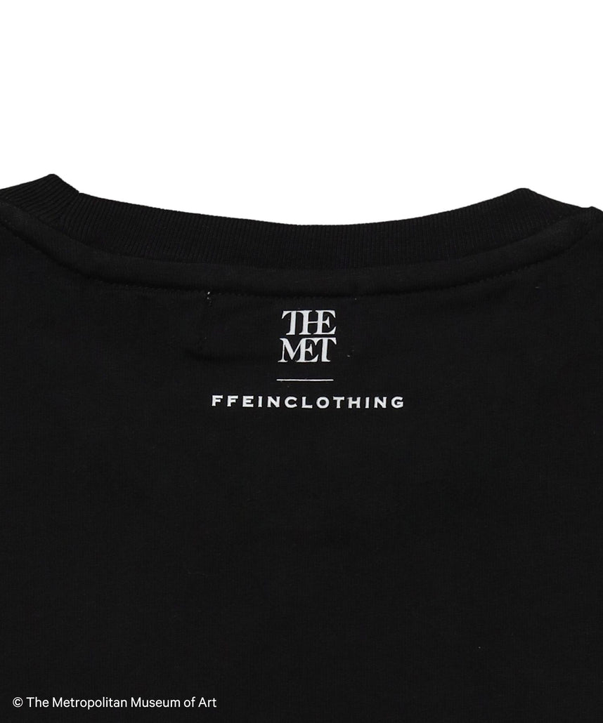 The Met名画プリントTシャツ / メトロポリタン美術館 半袖 クルーネック プリント ワンポイント フォト ブラック