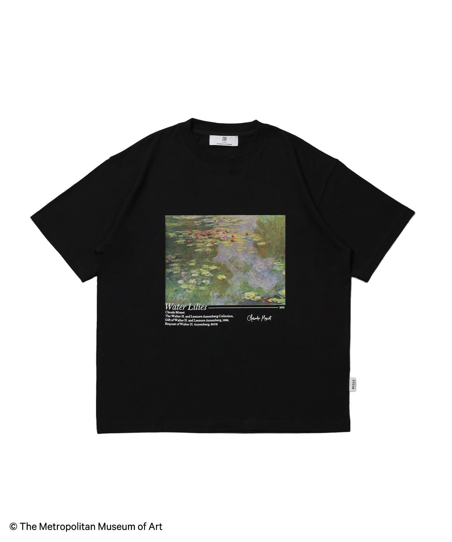 【FFEIN(フェイン)】The Met名画プリントTシャツ / メトロポリタン美術館 半袖 クルーネック プリント ワンポイント フォト 柄81