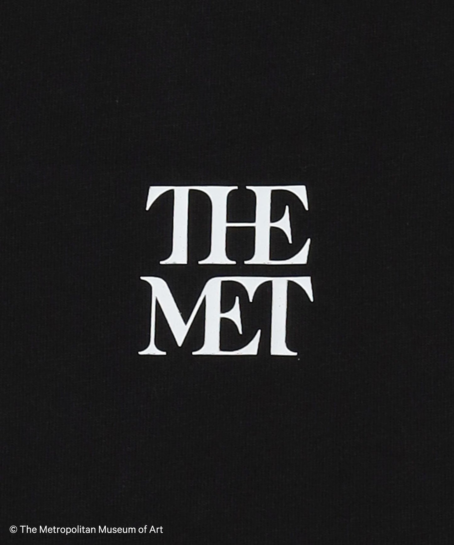 The MetワンポイントTシャツ / メトロポリタン美術館 半袖 クルーネック プリント ワンポイント ブラック