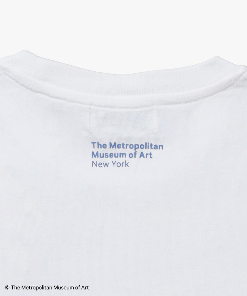 The MetワンポイントTシャツ / メトロポリタン美術館 半袖 クルーネック プリント ワンポイント ホワイト
